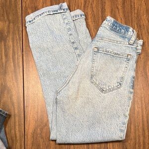 Abercrombie & Fitch Light Blue Straight Leg ULTRA HIGH